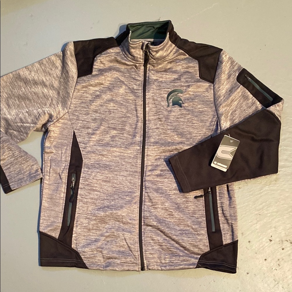 Colosseum Gray and Black Performance Jacket